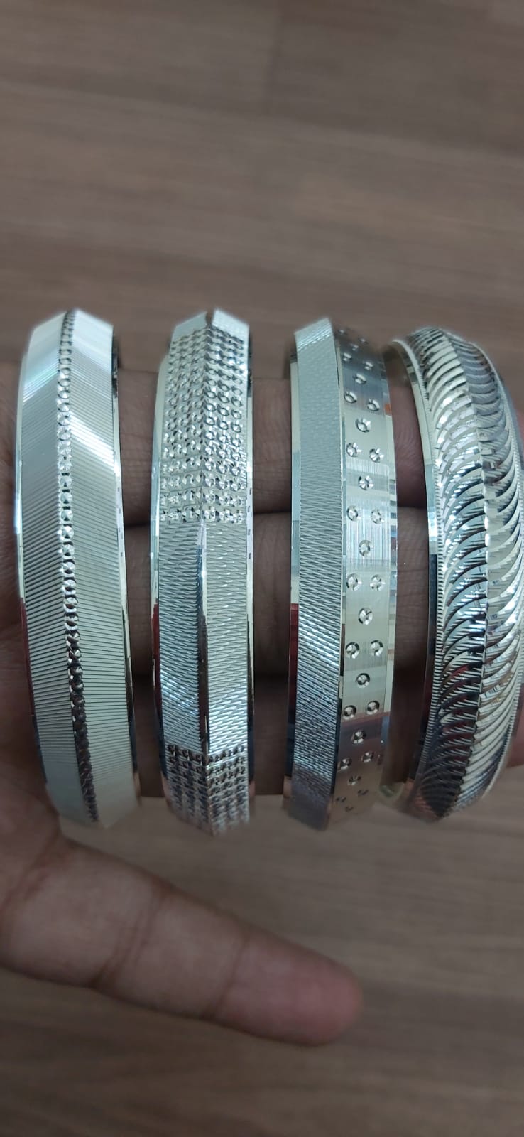 CNC Kada Sterling Silver Punjabi kada with Name - Chandi Sikh Bangle