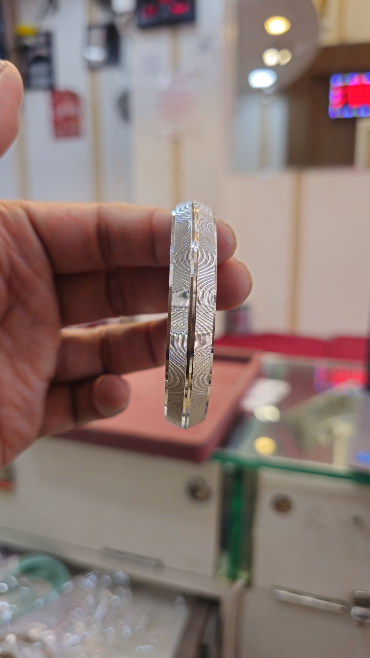 CNC Kada Sterling Silver Punjabi kada with Name - Chandi Sikh Bangle