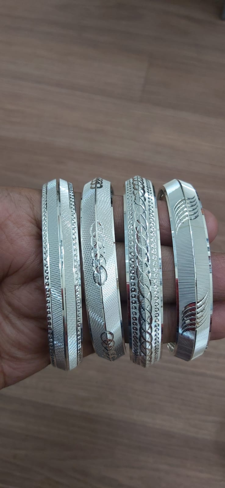 CNC Kada Sterling Silver Punjabi kada with Name - Chandi Sikh Bangle