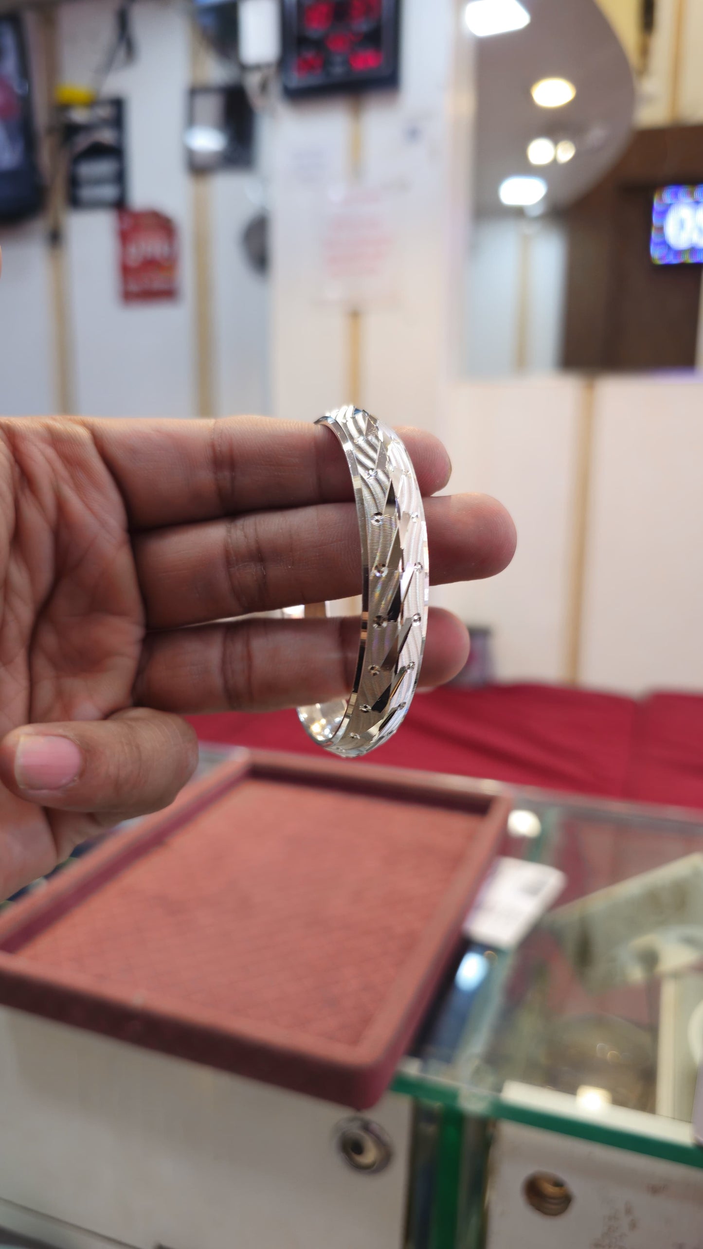 CNC Kada Sterling Silver Punjabi kada with Name - Chandi Sikh Bangle
