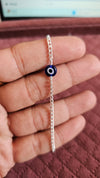 Evil Eye Silver Bracelet for Men and Women