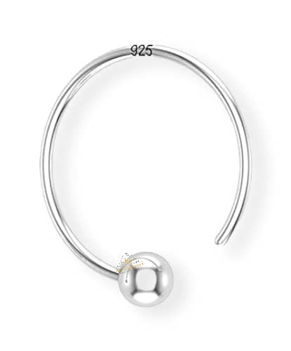 SJ SHUBHAM JEWELLERS™ Tiny Hoop and Septum Nose Ring One Piece/Combo/Gold 18K 750/925 Sterling Silver Simple & Beautiful Nose Pin For Women & Girls