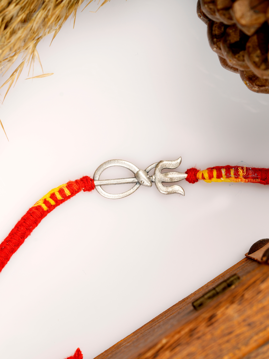 925 Trishool Snake Silver Rakhi | Sterling Silver Rakhi for brother, Rakhi For Men, Rakhi For Kids