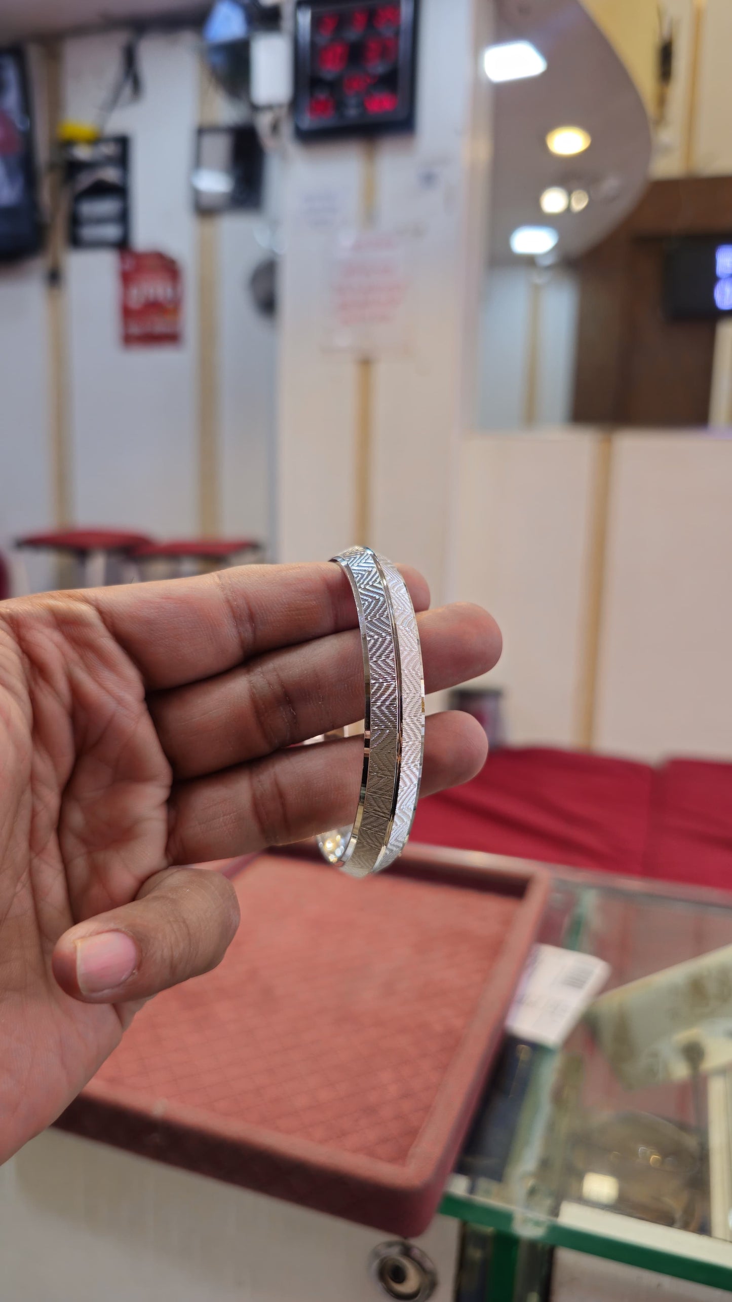 CNC Kada Sterling Silver Punjabi kada with Name - Chandi Sikh Bangle