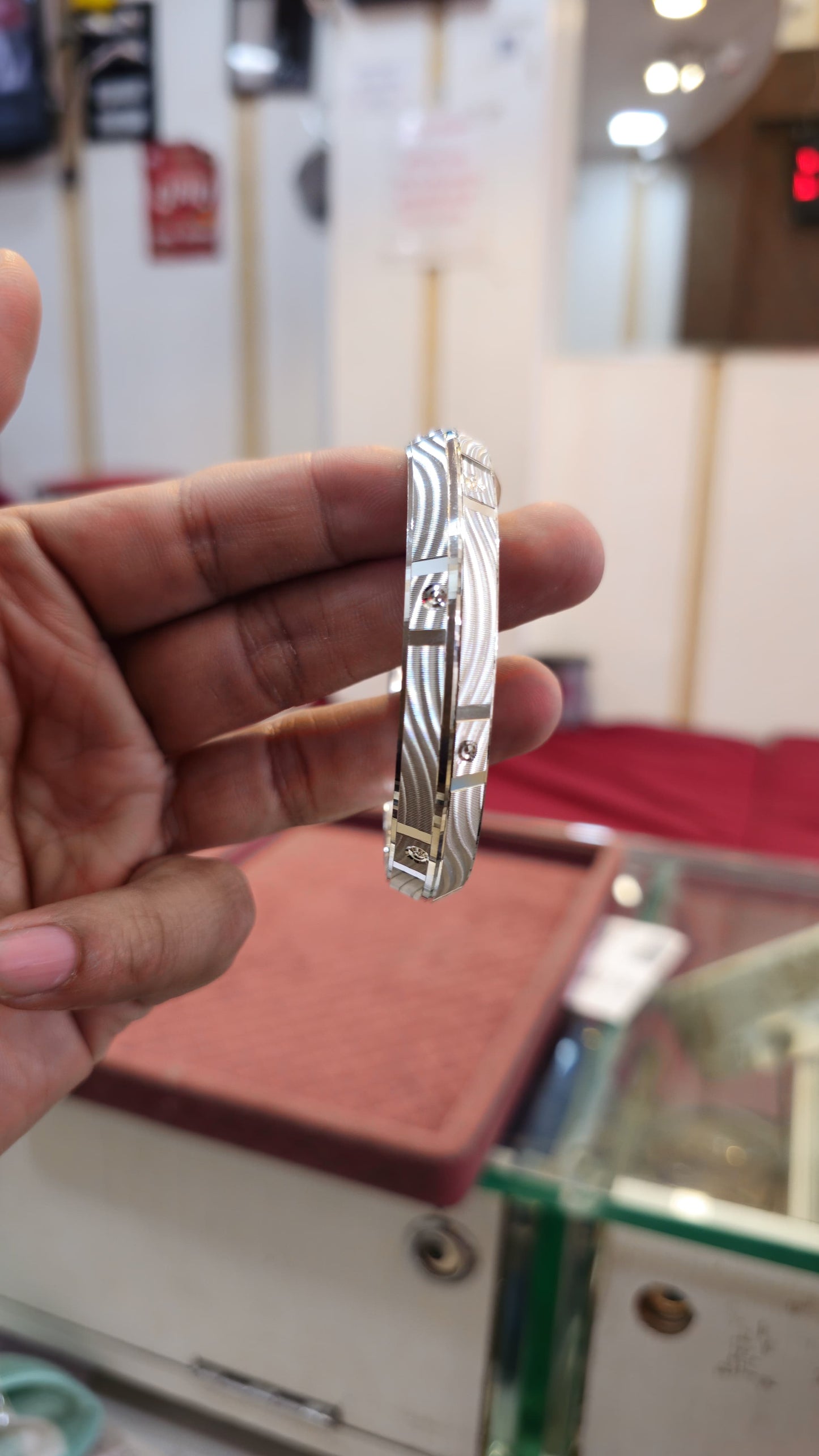 CNC Kada Sterling Silver Punjabi kada with Name - Chandi Sikh Bangle