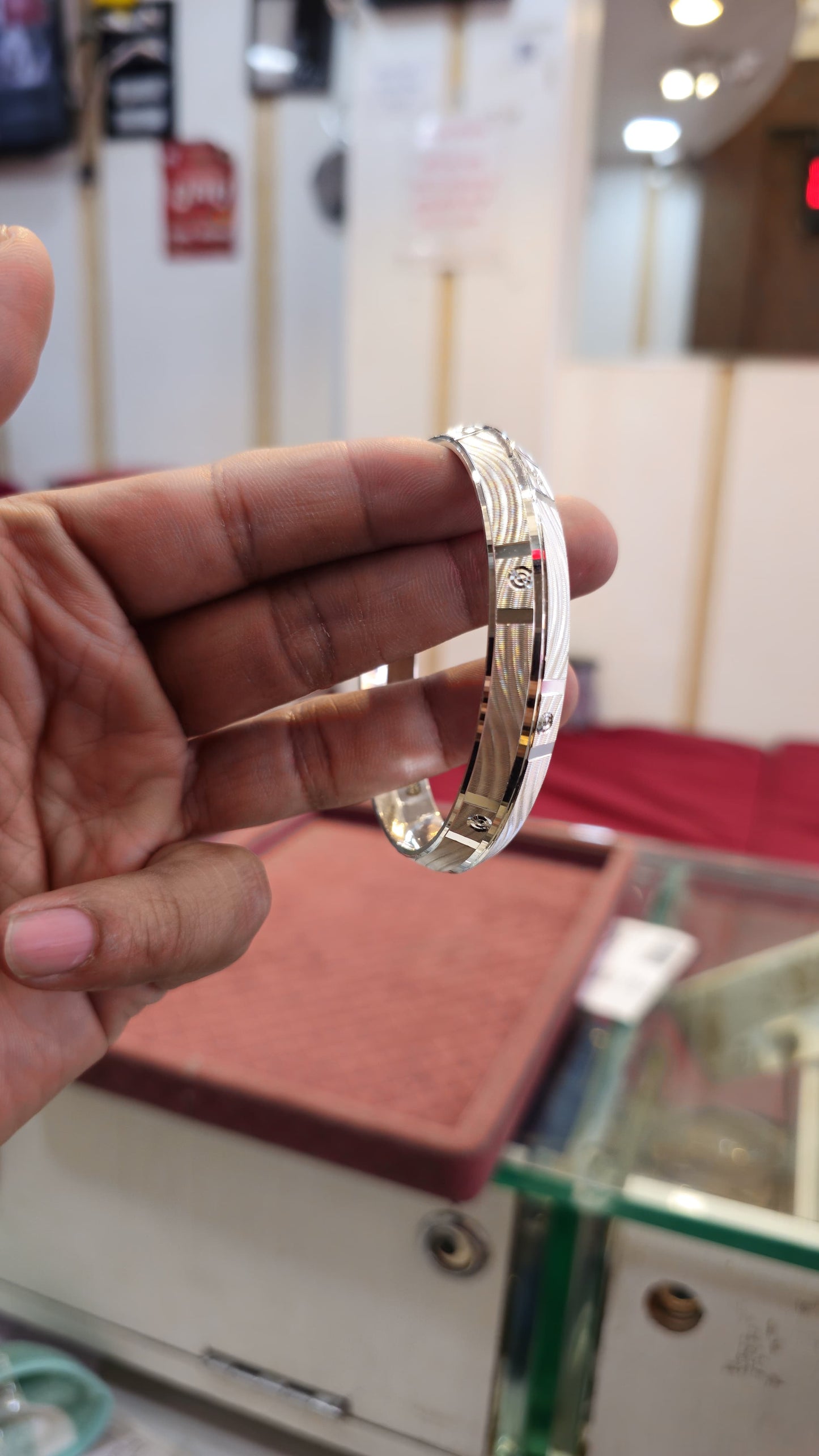 CNC Kada Sterling Silver Punjabi kada with Name - Chandi Sikh Bangle