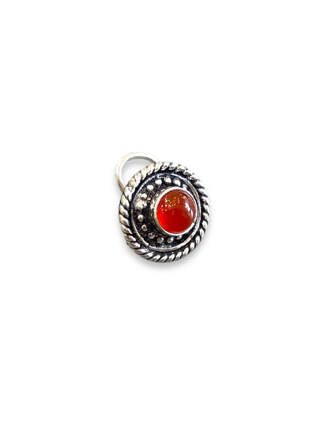 SJ SHUBHAM JEWELLERS™ 925 sterling Silver handmade Antique oxidized nose pin for women (P)
