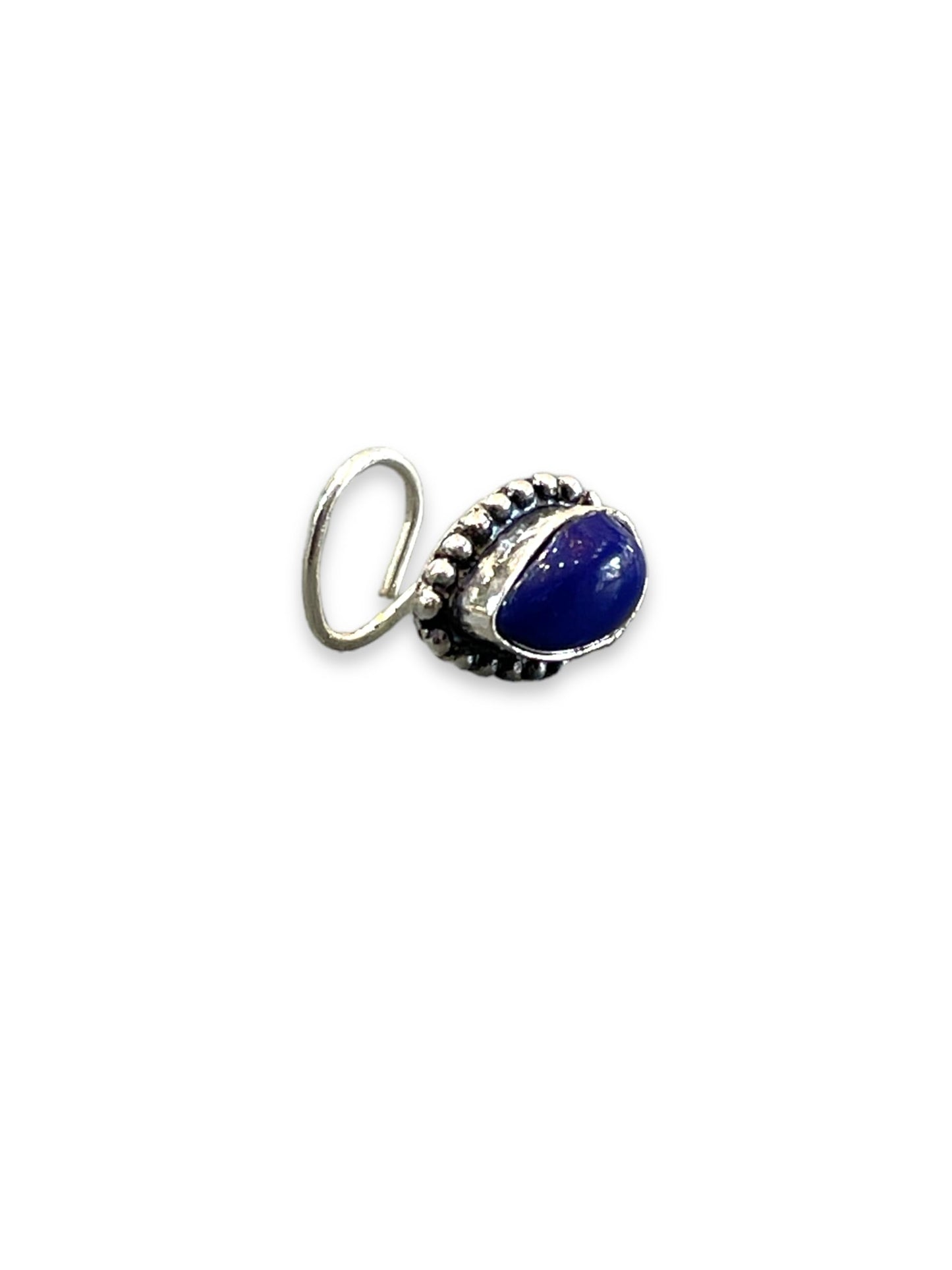 SJ SHUBHAM JEWELLERS™ 925 sterling Silver handmade Antique oxidized nose pin for women (P)