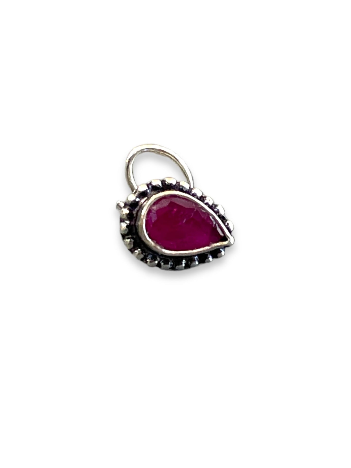 SJ SHUBHAM JEWELLERS™ 925 sterling Silver handmade Antique oxidized nose pin for women (P)