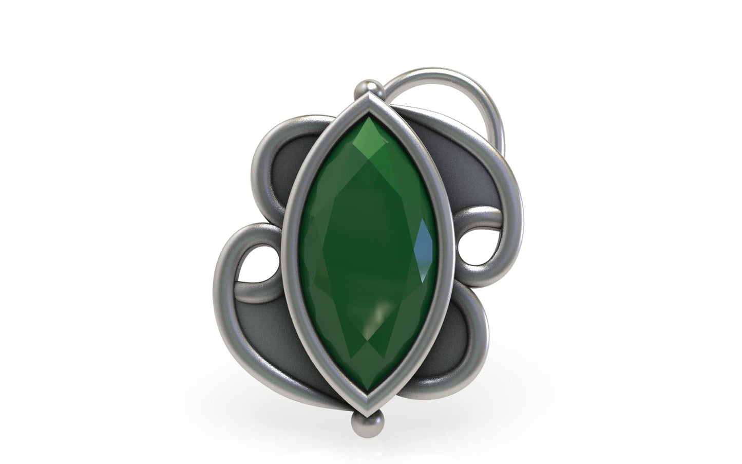 SJ SHUBHAM JEWELLERS™ 925 sterling Silver handmade Antique oxidized nose pin for women (P)