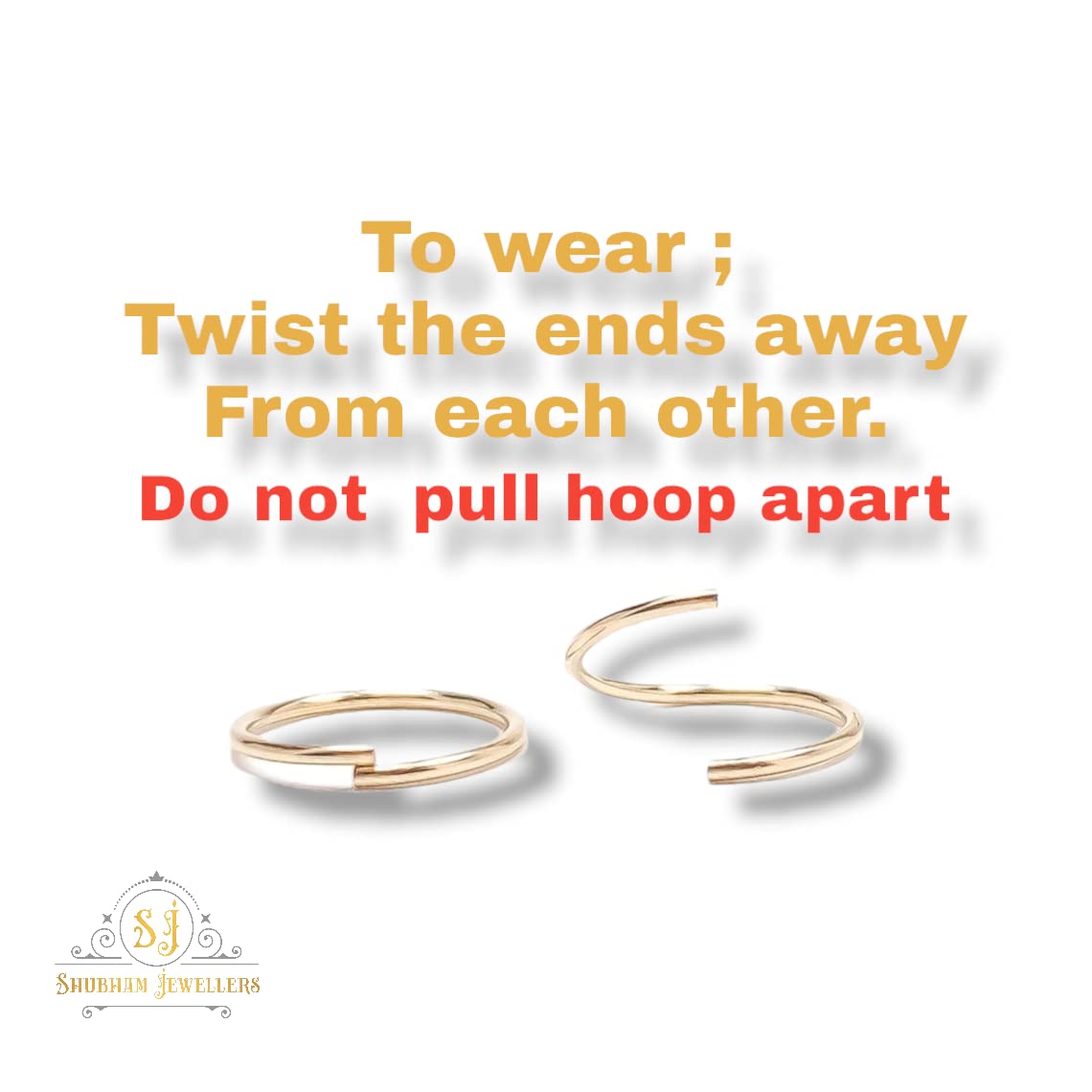 SJ SHUBHAM JEWELLERS™ Tiny Hoop and Septum Nose Ring One Piece/Combo/Gold 18K 750/925 Sterling Silver Simple & Beautiful Nose Pin For Women & Girls