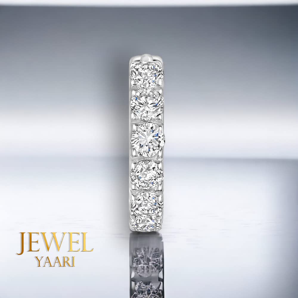 SJ SHUBHAM JEWELLERS™ Tiny Hoop and Septum Nose Ring One Piece/Combo/Gold 18K 750/925 Sterling Silver Simple & Beautiful Nose Pin For Women & Girls