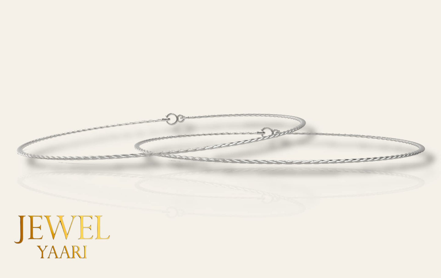 SJ SHUBHAM JEWELLERS™ Pure Silver 5 Moving Ball Threaded Snake Pattern Anklet (Payal) in Pure 92.5 Pure Sterling Silver for Girls & Women (Silver) - JewelYaari By Shubham Jewellers