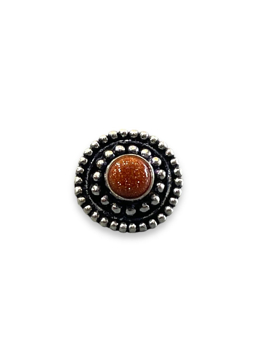 SJ SHUBHAM JEWELLERS™ 925 sterling Silver handmade Antique oxidized nose pin for women (P)