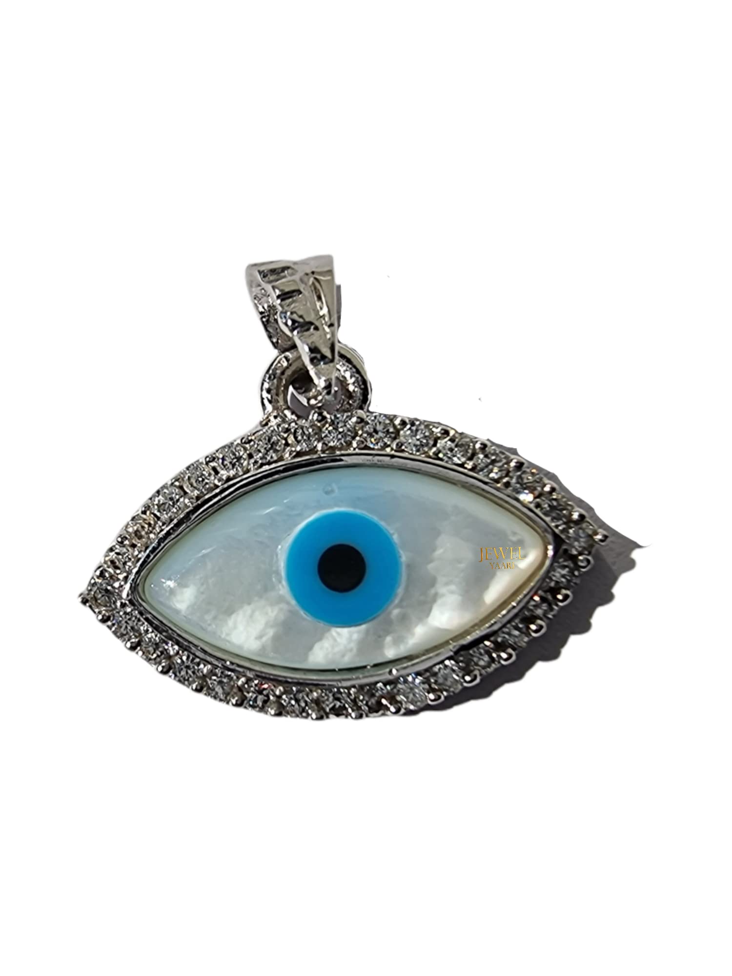 JEWELYAARI™ By SJ Stylish Evil Eye Necklace Pendant Third Blue