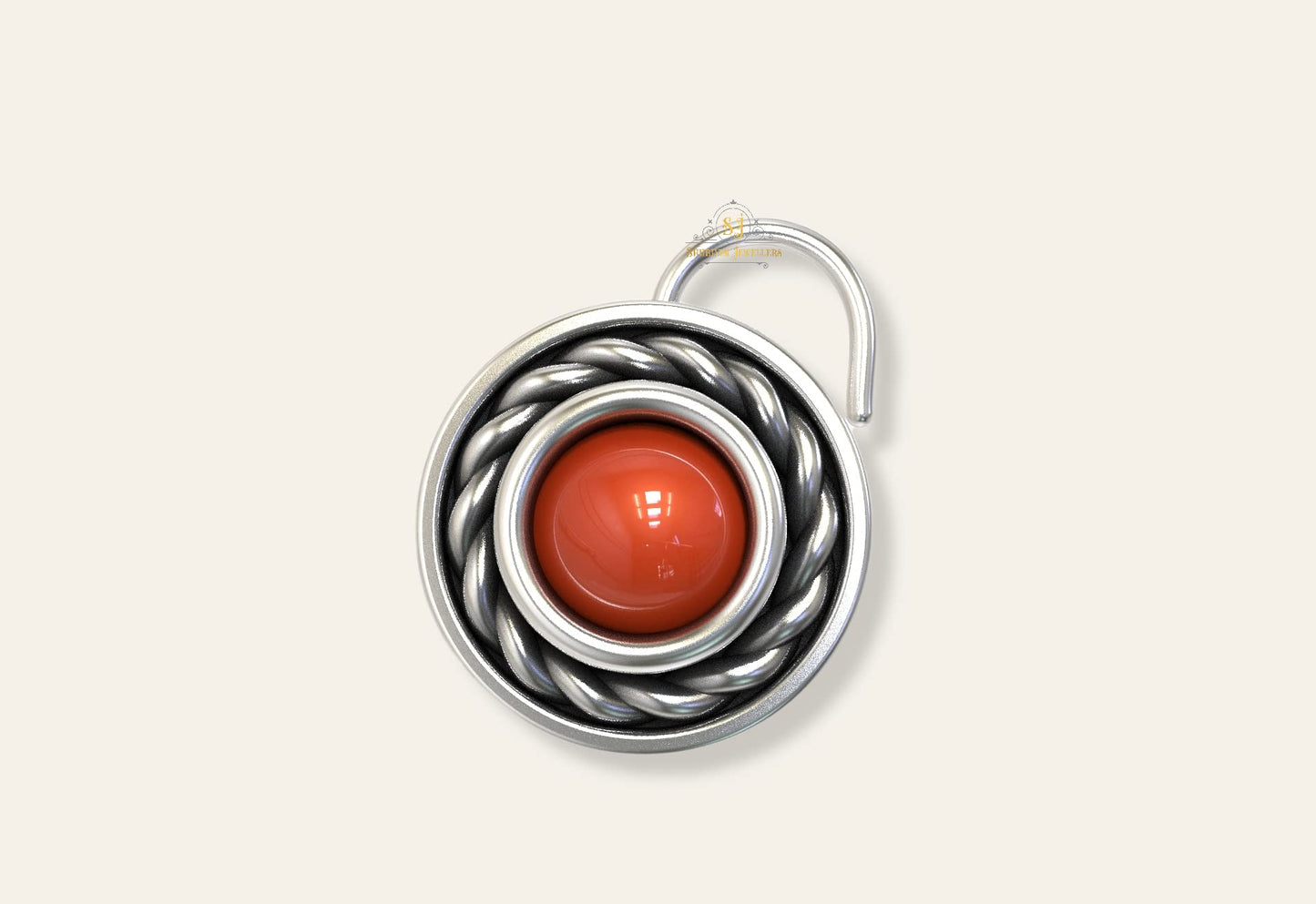 SJ SHUBHAM JEWELLERS™ 925 sterling Silver handmade Antique oxidized nose pin for women (P)