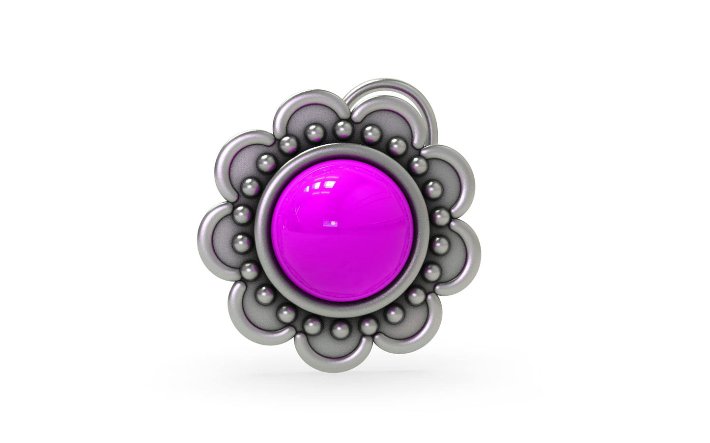 SJ SHUBHAM JEWELLERS™ 925 sterling Silver handmade Antique oxidized nose pin for women (P)