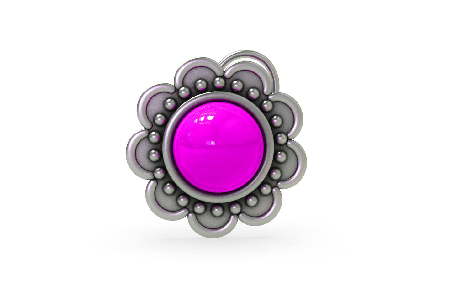 SJ SHUBHAM JEWELLERS™ 925 sterling Silver handmade Antique oxidized nose pin for women (P)
