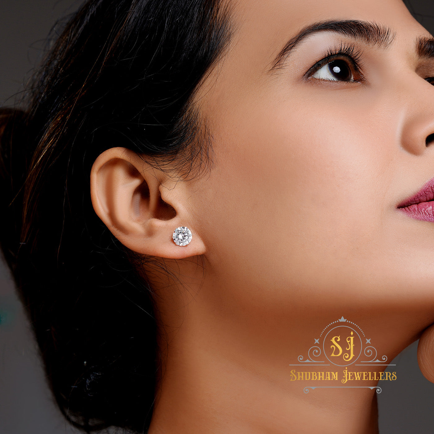 925 Sterling Silver Earring Brilliant Cubic Studs With A+ Cubic Zirocnia : Timeless Sparkle