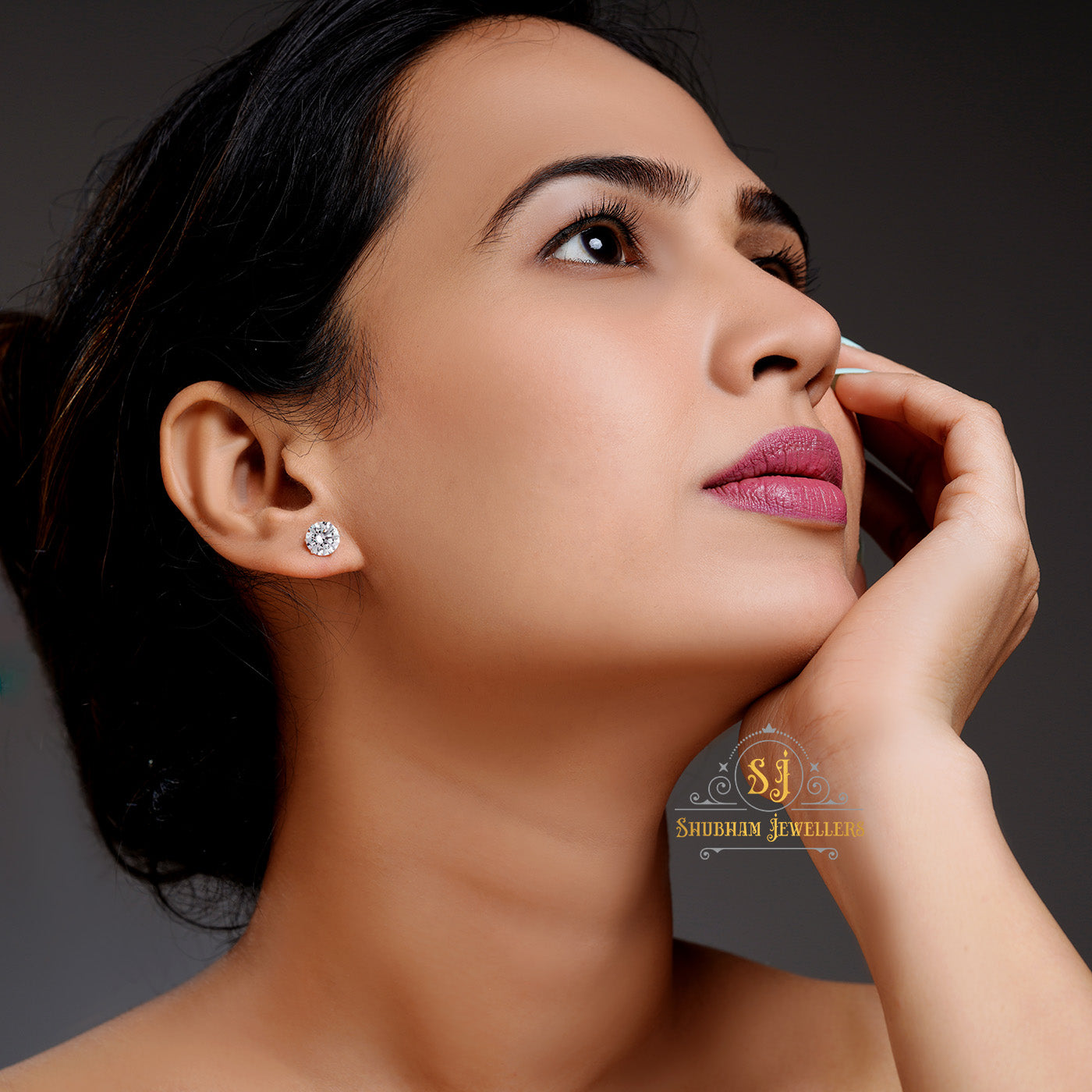 925 Sterling Silver Earring Brilliant Cubic Studs With A+ Cubic Zirocnia : Timeless Sparkle