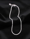 925 Sterling Silver CNC Beads Chain – Matar Mala Necklace (22 Inches)