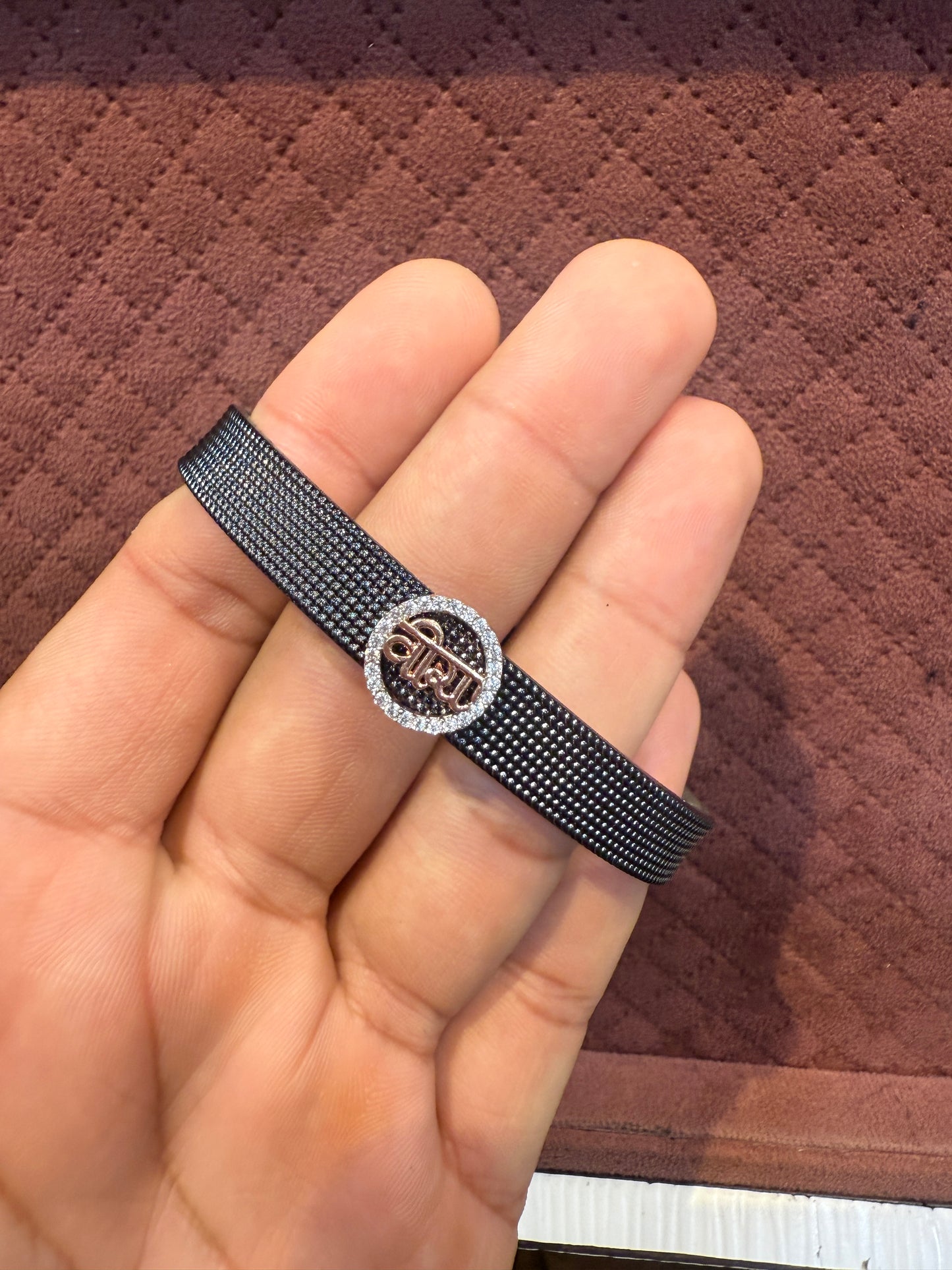 (Copy) 925 Band Bracelet in Silver Finish with CZ Stones