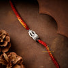 925 Trishool Damru Silver Rakhi | Sterling Silver Rakhi for brother, Rakhi For Men, Rakhi For Kids