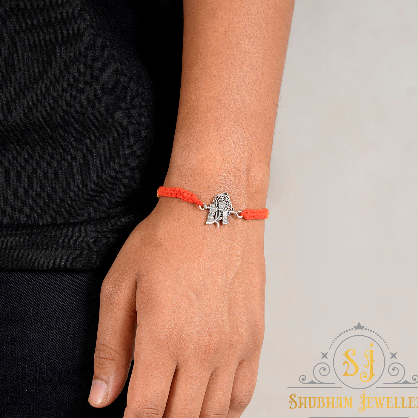 925 Krishna Bansuri Sterling Silver Rakhi for brother , Rakhi For Men, Rakhi For Kids( Krishna Bansuri Silver Rakhi )