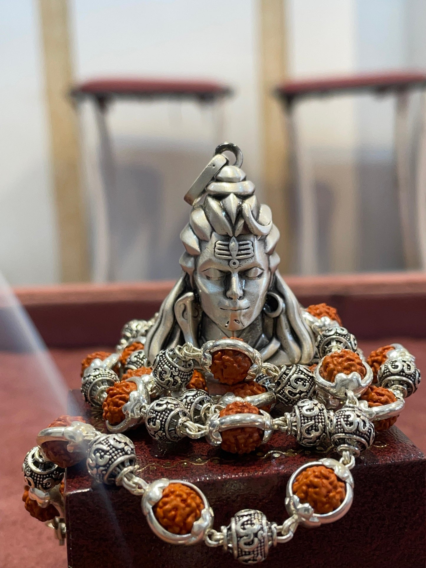 925 sterling silver 5D lord Adiyogi shiva divine Pendant