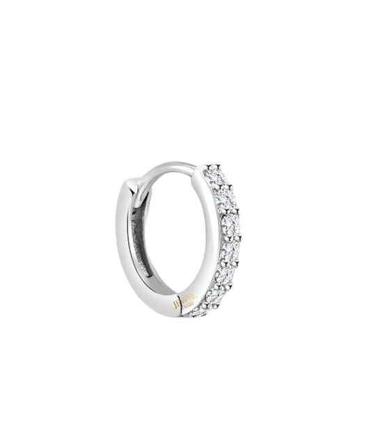 JEWELYAARI⢠92.5 Silver Tiny Hoop Nose Ring 1 Piece,Two Piece, Variation, Simple & Beautiful Nose Pin For Women & Girls