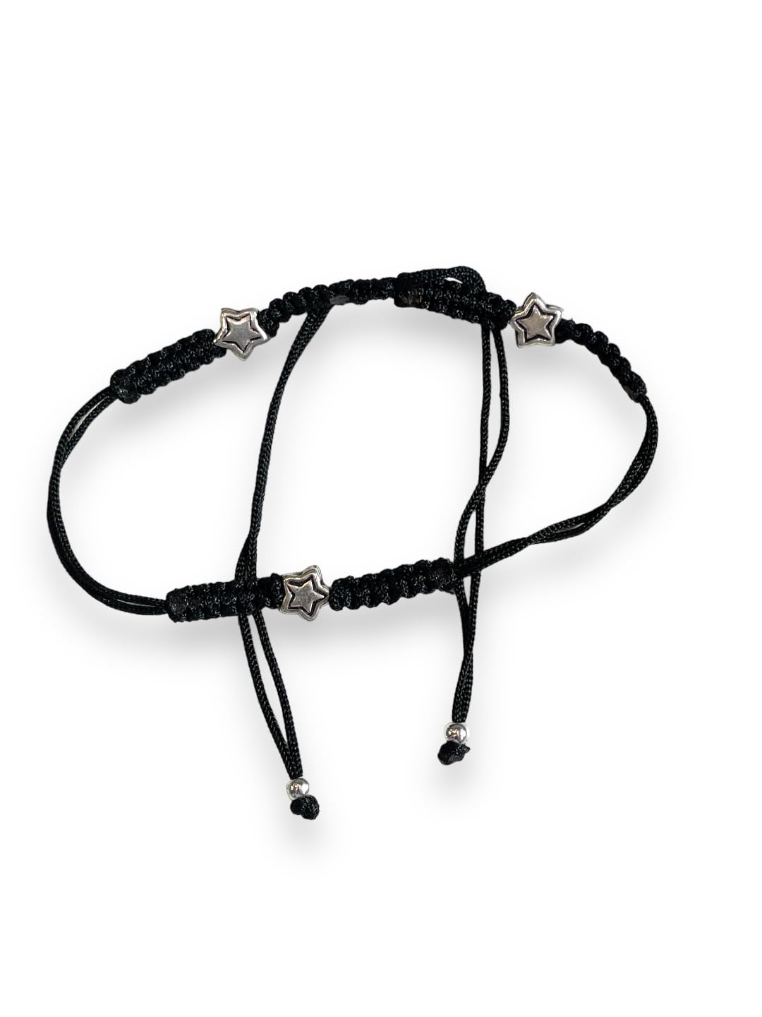 JEWELYAARI ⢠925 Oxidized Silver Black Cottan Thread Anklet Bracelet with Silver Ball for Girls and Women, Nazarbattu/Nazaiya Anklet Bracelet