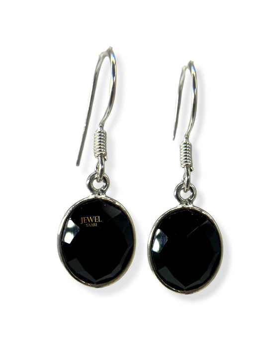 JewelYaari⢠by JewelYaariâ¢Pure 925 Sterling Silver Hoop Dangle Earrings for Women and Girls, Multiple Colors, pearl,amethyst,turquoise, red, Clear Crystals