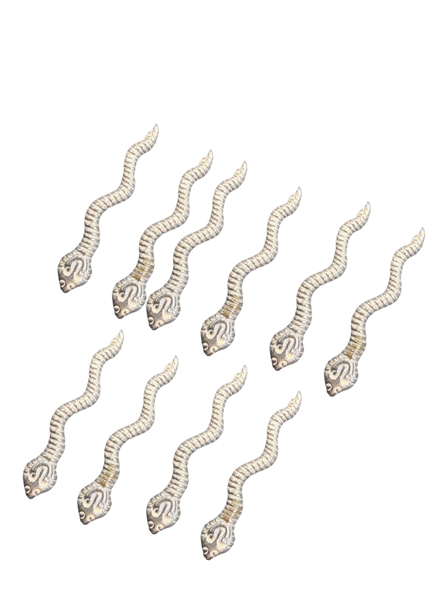 SJ SHUBHAM JEWELLERS? Silver/Chandi Naag Nagin Ka Joda for Kalsarp Dosha (Silver) Multiple Pack (1/2 /4/6/10) (Pack of Two) - JewelYaari By Shubham Jewellers