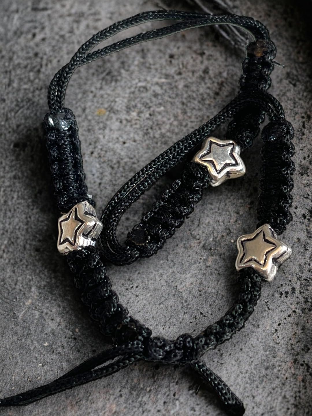 JEWELYAARI ⢠925 Oxidized Silver Black Cottan Thread Anklet Bracelet with Silver Ball for Girls and Women, Nazarbattu/Nazaiya Anklet Bracelet