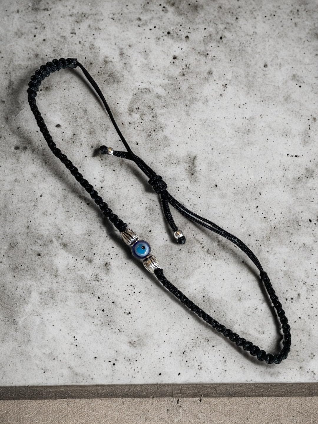 JEWELYAARI ⢠925 Oxidized Silver Black Cottan Thread Anklet Bracelet with Silver Ball for Girls and Women, Nazarbattu/Nazaiya Anklet Bracelet