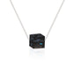 SJ SHUBHAM JEWELLERS™ 925 Sterling Silver Crystal Adjustable Necklace Chain Crystal Necklace, Gift for Her, Light Delicate Crystal Necklace