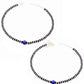 SJ SHUBHAM JEWELLERS™ Pure 925 Sterling Silver Small Crystal Beads Nazariya Anklet Payal for Women (Black) Gifts for Women (Pair/ 1 pc/Plain / 5 Ball Payal)