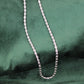 925 Sterling Silver CNC Beads Chain – Matar Mala Necklace (22 Inches)