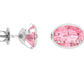 SJ SHUBHAM JEWELLERS Rehti 925-92.5 Sterling Silver Oval Cut Black Real Cubic Zirconia Fashion Stud Tops Earrings For Men,Women,Children,Boys and Girls - JewelYaari By Shubham Jewellers