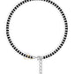 SJ SHUBHAM JEWELLERS™ Pure 925 Sterling Silver Small Crystal Beads Nazariya Anklet Payal for Women (Black) Gifts for Women (Pair/ 1 pc/Plain / 5 Ball Payal)