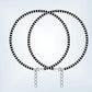 SJ SHUBHAM JEWELLERS™ Pure 925 Sterling Silver Small Crystal Beads Nazariya Anklet Payal for Women (Black) Gifts for Women (Pair/ 1 pc/Plain / 5 Ball Payal)