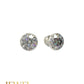 925 Sterling Silver Round-Shape Cubic Zirconia Cup-Setting Stud Earring for Women Girls