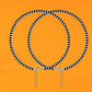 SJ SHUBHAM JEWELLERS™ Pure 925 Sterling Silver Small Crystal Beads Nazariya Anklet Payal for Women (Black) Gifts for Women (Pair/ 1 pc/Plain / 5 Ball Payal)