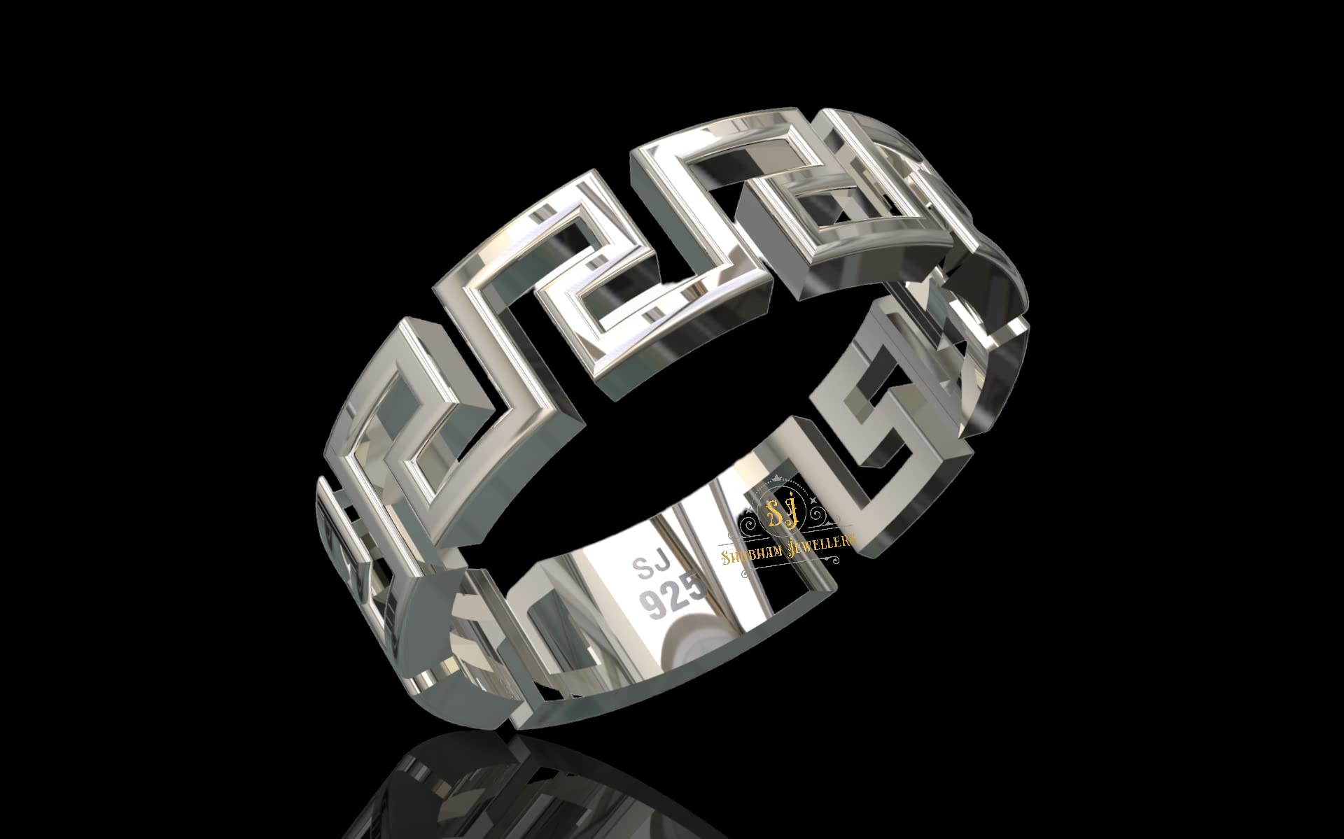 SJ SHUBHAM JEWELLERS? 925 Sterling Silver S Loop Band style Rings