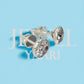 925 Sterling Silver Round-Shape Cubic Zirconia Cup-Setting Stud Earring for Women Girls