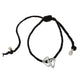 Shubham Jewellers Rehti 925 Oxidised Silver Black Thread Footstep Nazarbattu Nazariya Anklet Bracelet for Girls, Women, and Children with Silver Ghunghroo