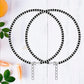 SJ SHUBHAM JEWELLERS™ Pure 925 Sterling Silver Small Crystal Beads Nazariya Anklet Payal for Women (Black) Gifts for Women (Pair/ 1 pc/Plain / 5 Ball Payal)