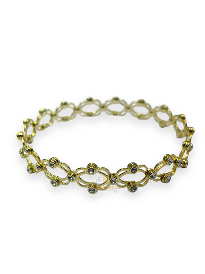 SJ SHUBHAM JEWELLERS rehti 925 Sterling Silver Folding Retractable Ring Bracelet Kada for Girls and Women - JewelYaari By Shubham Jewellers