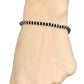 SJ SHUBHAM JEWELLERS™ Pure 925 Sterling Silver Small Crystal Beads Nazariya Anklet Payal for Women (Black) Gifts for Women (Pair/ 1 pc/Plain / 5 Ball Payal)