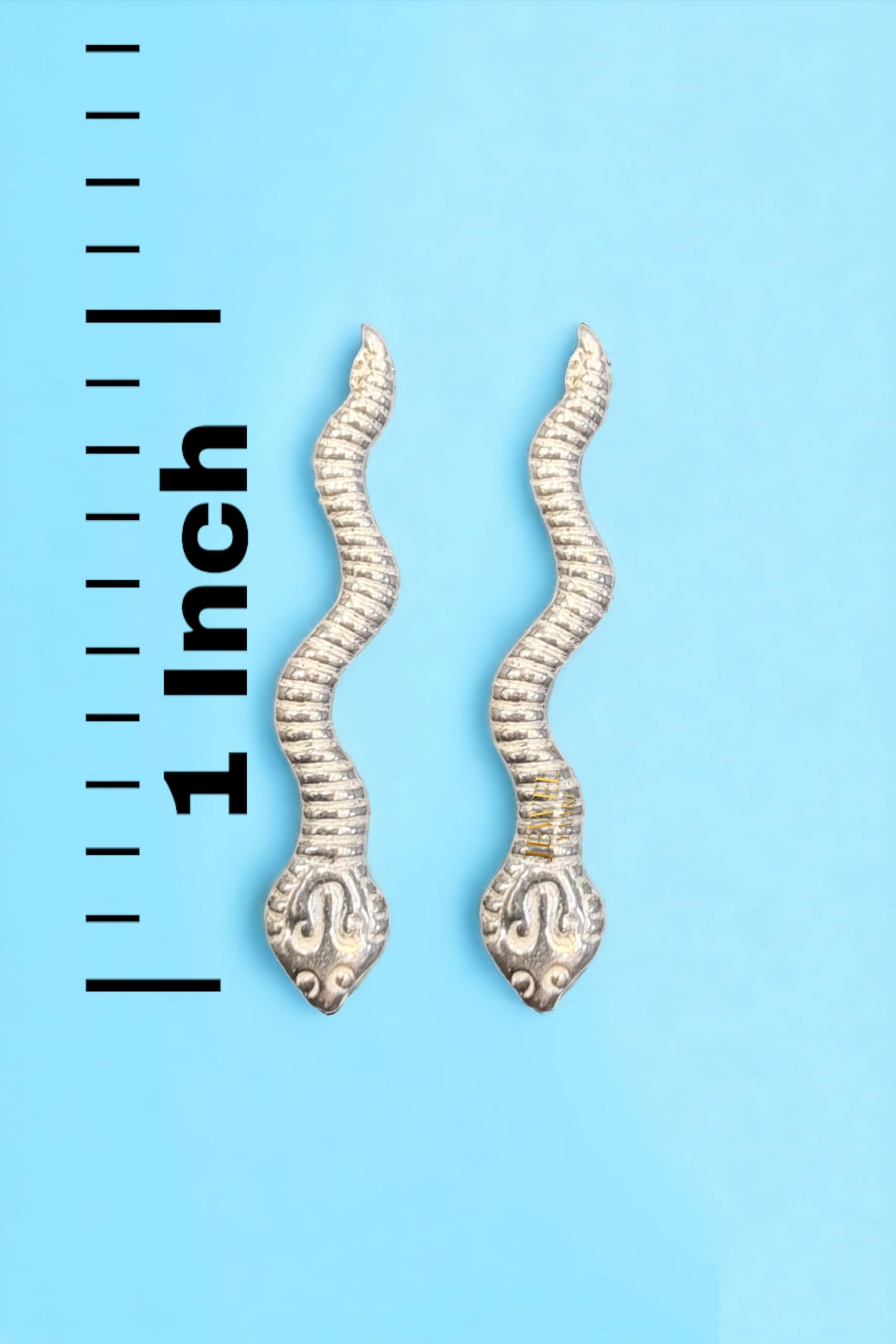 SJ SHUBHAM JEWELLERS? Silver/Chandi Naag Nagin Ka Joda for Kalsarp Dosha (Silver) Multiple Pack (1/2 /4/6/10) (Pack Of Ten) - JewelYaari By Shubham Jewellers